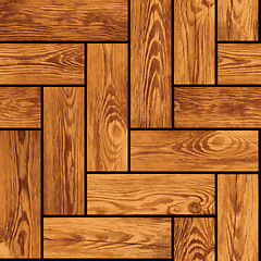 Image showing Naturalistic seamless texture - wooden parquet