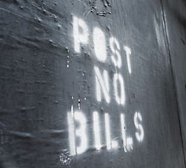 Image showing Post No Bills