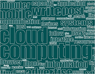 Image showing Word cloud tags concept illustration of social media