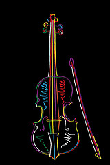 Image showing Funky violin