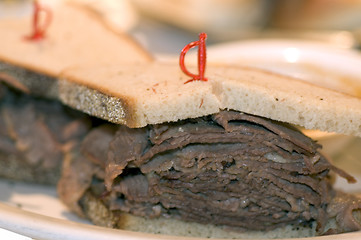 Image showing brisket sandwich