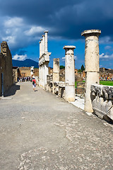 Image showing Ancient ruins of Pompeii