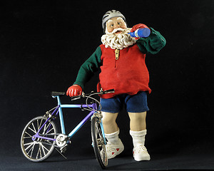 Image showing Santa the Biker