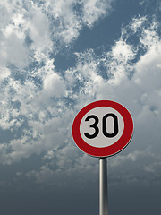 Image showing speed limit