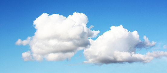 Image showing white clouds on blue sky 