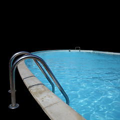 Image showing pool on black background