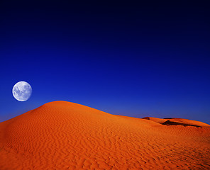 Image showing african desert at night