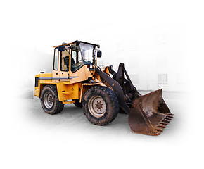 Image showing  bulldozer  at the construction site in germany