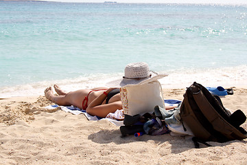Image showing sunbath