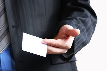 Image showing business card to give