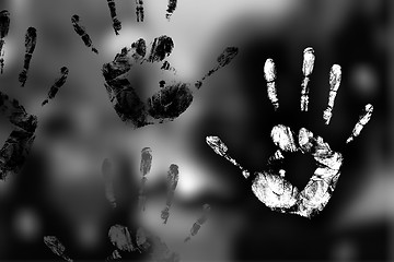 Image showing Mystical handprints