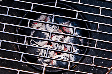 Image showing barbecue with charcoal