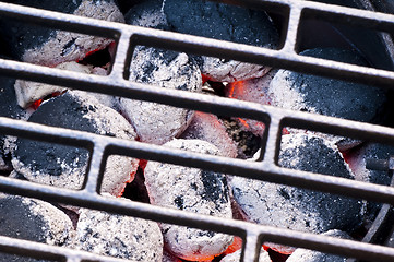 Image showing barbecue with charcoal