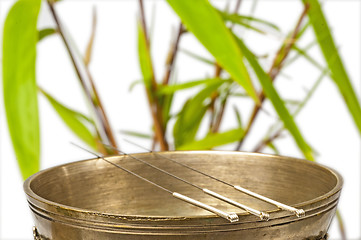 Image showing acupuncture needles