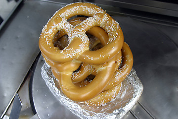 Image showing New York pretzels