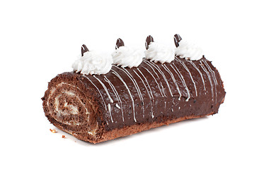 Image showing Chocolate Swiss roll