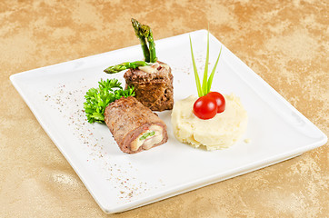 Image showing Grilled meat rolls