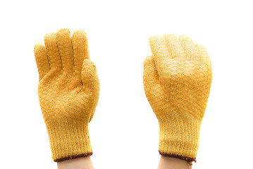 Image showing work gloves