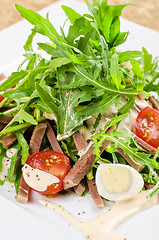 Image showing Tasty salad of beef tongue