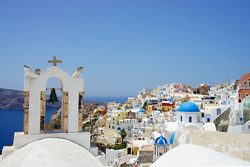 Image showing Amazing white houses of Santorini