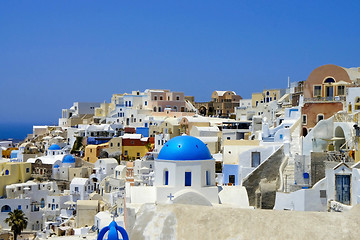 Image showing Amazing white houses of Santorini