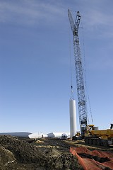 Image showing Wind turbine under Construction