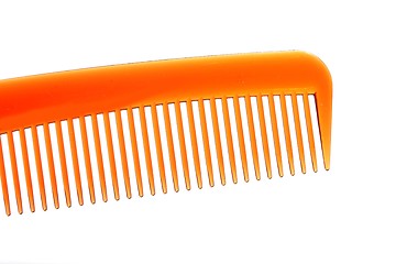 Image showing plain isolated plastic comb