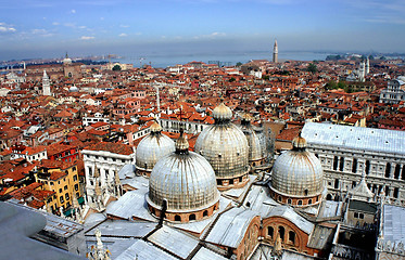 Image showing Venice roofs