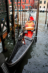 Image showing Empty gondola, Venice