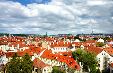 Image showing Prague roofs