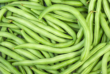 Image showing Abstract background: green wax beans