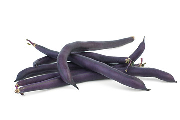 Image showing Black wax beans 