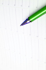 Image showing Color pencil and agenda