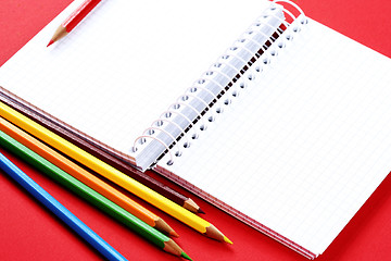 Image showing Pencil and agenda