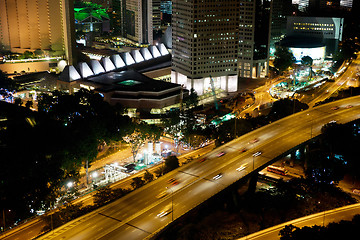 Image showing singapore cityscape at night