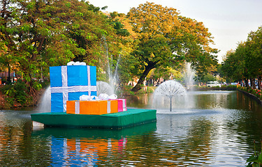 Image showing christmas presents in chiang mai