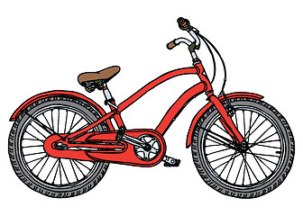 Image showing Old bicycle - stylized illustration