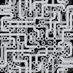 Image showing Seamless monochrome texture - electrical engineering