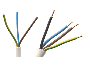 Image showing Colorful cables