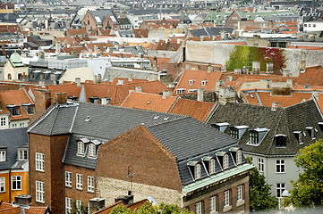 Image showing Copenhagen roofs