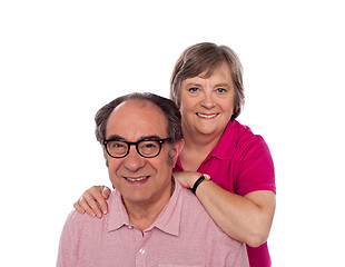 Image showing Love couple portrait. Studio shot