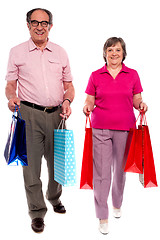 Image showing Husband and wife shopping