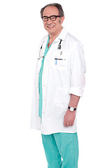 Image showing Portrait of happy successful male doctor