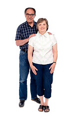 Image showing Full length portrait of attractive aged couple