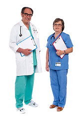 Image showing Two medical professionals standing together