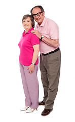 Image showing Full length portrait of matured love couple