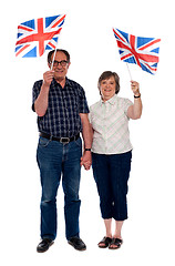 Image showing Senior citizens supporting their nation