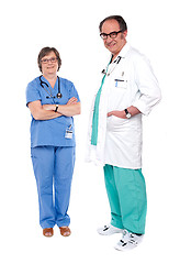 Image showing Smiling and relaxed medical professionals