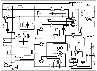 Image showing Electric scheme - background