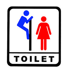 Image showing Funny Bathroom sign